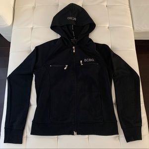 BCBG Azria Sport Rhinestone Hoodie